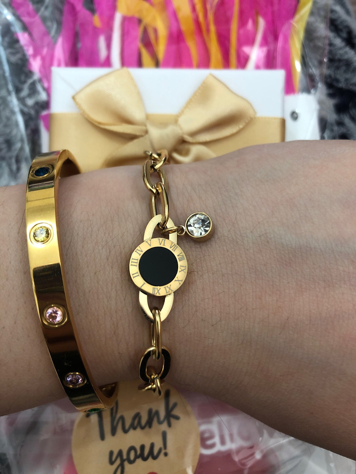 Gourmette Bvlgari acier inoxydable