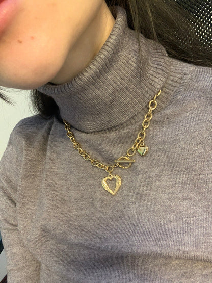 Chain de cœur acier inoxydable